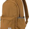 Carhartt 21L, Durable Water-Resistant Pack W/ 15" Laptop Sleeve and Multiple Organizational Compartments, Classic Backpack Brown, PFAS Free