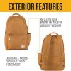 Carhartt 21L, Durable Water-Resistant Pack W/ 15" Laptop Sleeve and Multiple Organizational Compartments, Classic Backpack Brown, PFAS Free - Image 2