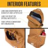 Carhartt 21L, Durable Water-Resistant Pack W/ 15" Laptop Sleeve and Multiple Organizational Compartments, Classic Backpack Brown, PFAS Free - Image 3