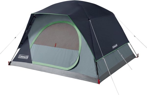 Coleman Skydome Tent with 5 Minute Setup, 2/4/6/8 Person Weatherproof Tent with Rainfly, Carry Bag & 20% More Headroom Than Traditional Tents