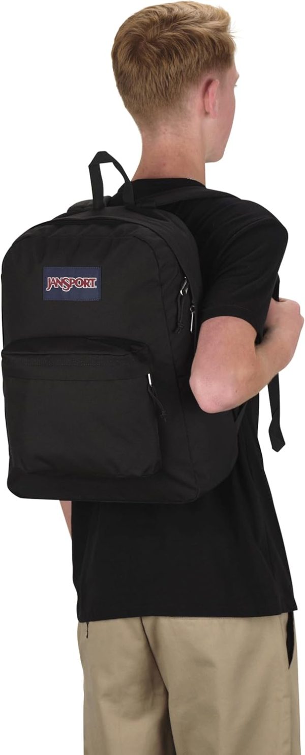 JanSport Superbreak Backpack - Durable, Lightweight Premium Backpack, Black - Image 6